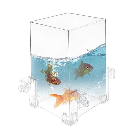 4pcs/Fester Unterdruck Fischtanks Acrylfischtanks klares Fisch Aquarium Wasser Auto-Refill Aquarium Tank Vakuum Suspended Fischtank für Aquariumdekoration von Gcroet