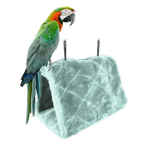 Gcroet Papagei Hängematte Vogel hängende Bett weiche Plüsch -Nest -Spielzeug für Käfigbrüftung eklectus shelkeet Cockatiels Lovebird blau. Gcroet Papagei Hängematte Vogel hängende Bett weiche Plüsch -Nest -Spielzeug für Käfigbrüftung eklectus shelkeet Cockatiels Lovebird blau. von Gcroet