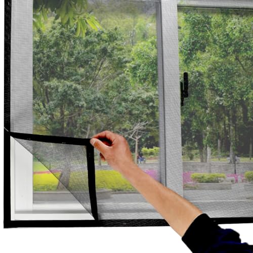 Fensterschutz, individuelle Größe, Katzensicherheitsnetz mit Reißverschluss, kratzfestes Insektennetz für Haustiere, verwendet im Fenster des Schlafzimmers, Balkons, Gartens von GeRRiT