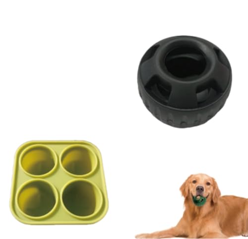 GeRRiT schnüffelball für Hunde futterball für Hunde Interaktives Hunde Leckerli Ball Spielzeug，Befüllbares Hundespielzeug, um Ihren Welpen abzulenken, sicher für Hunde, leicht zu reinigen von GeRRiT