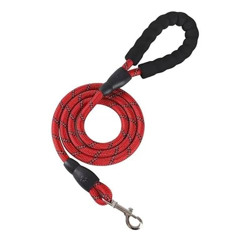 Heimtierbedarf, Hundeseil, Heimtierbedarf, reflektierendes Seil, Hundeleine, Mehrfarbig, rundes Seil, Hundeleine, Hundeleine, bequemer Griff (Color : 1, Size : 2m*12mm) von GeRRiT