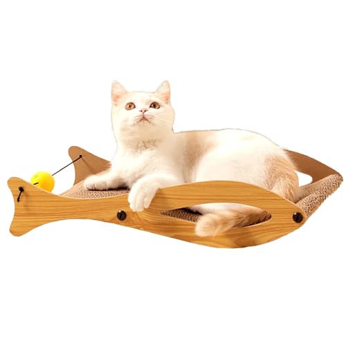 Katzenkratzbrett Vom Typ Fisch, Katzenkratzbrett Aus Wellpappe, Katzenkratzbett, Recycelbarer Katzenkratzer, Atmungsaktives Haustierbett, Trainingsspielzeug Zum Schutz Von Möbeln Katzenkratzbrett Vom Typ Fisch, Katzenkratzbrett Aus Wellpappe, Katzenkratzbett, Recycelbarer Katzenkratzer, Atmungsaktives Haustierbett, Trainingsspielzeug Zum Schutz Von Möbeln von GeRRiT