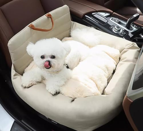 Premium-Hunde-Autositz, groß, mittelgroß, mit Sicherheitshaken, Mehrzweck-Reise-Hundebett, perfekt für die meisten Autos, LKWs, SUVs von GeRRiT