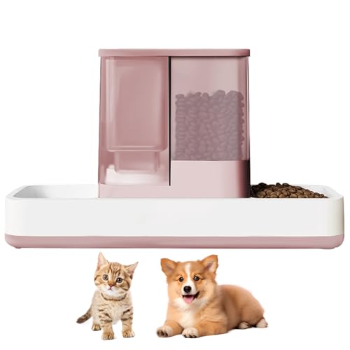GearRoot Automatischer Katzenfutterspender und Wasserspender, 2 in 1 Schwerkraft-Haustierfutterspender und Wasserspender Abnehmbarer Katzenfutterspender für kleine Hunde und Katzen, Rosa GearRoot Automatischer Katzenfutterspender und Wasserspender, 2 in 1 Schwerkraft-Haustierfutterspender und Wasserspender Abnehmbarer Katzenfutterspender für kleine Hunde und Katzen, Rosa von GearRoot