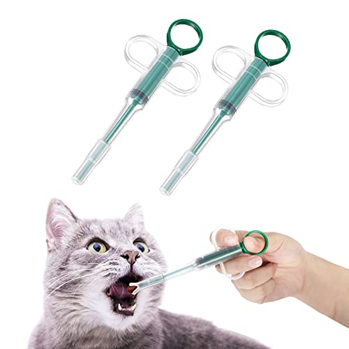 2-teiliges Futterwerkzeug-Set für Haustiere, universal, wiederverwendbar, tragbar, Pillenspender, sicher, praktisch, Flüssigkeitszufuhr, klein 2-teiliges Futterwerkzeug-Set für Haustiere, universal, wiederverwendbar, tragbar, Pillenspender, sicher, praktisch, Flüssigkeitszufuhr, klein von Geardeangloow