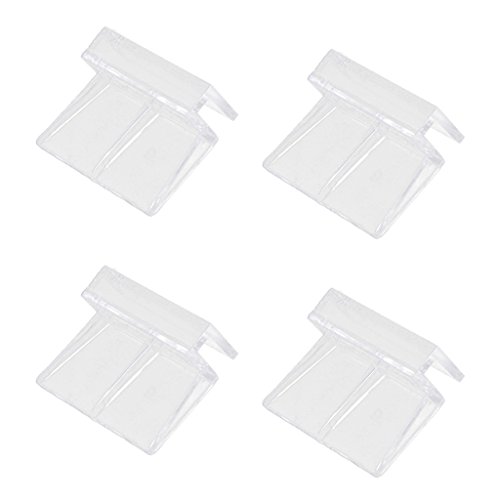 Kunststoff-Clips für Aquarien, Glasabdeckung, starke Stütze, 6 mm, 4 Stück von Geardeangloow