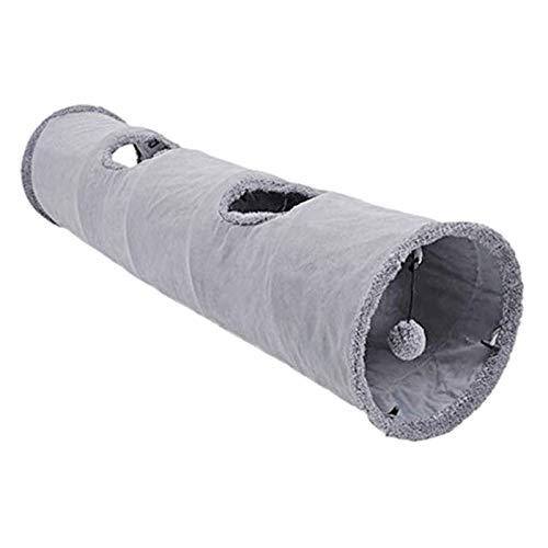 Pop-Up-Tunnel für Katzen, zusammenklappbar, 2 Anschlüsse, Aktivitätsspielzeug, Größe L, Grau Pop-Up-Tunnel für Katzen, zusammenklappbar, 2 Anschlüsse, Aktivitätsspielzeug, Größe L, Grau von Geardeangloow