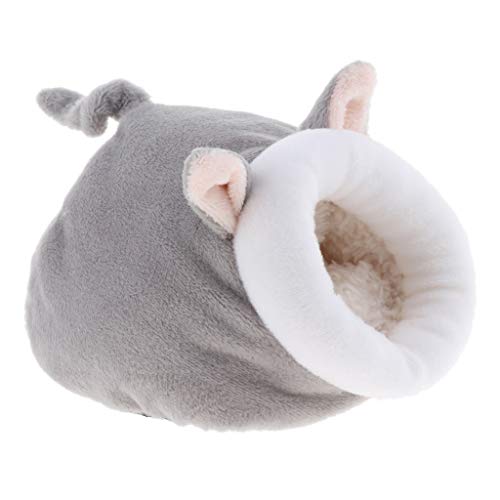 Warmes Winterbett für Kaninchen, Meerschweinchen, Hamster, niedlich, kleine Tiere, grau von Geardeangloow