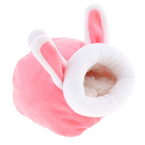 Warmes Winterbett für Kaninchen, Meerschweinchen, Hamster, niedlich, kleine Tiere, rosa von Geardeangloow