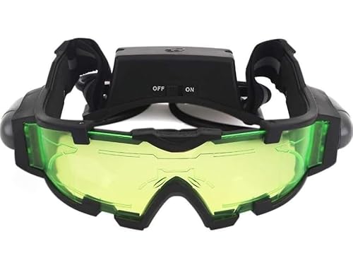 Gearmax®Nachtsichtgerät mit ausklappbarem LED-Licht, Nachtsichtbrille Nachtbeleuchtung Brille New Night Goggles für nächtliche Aktivitäten von Gearmax