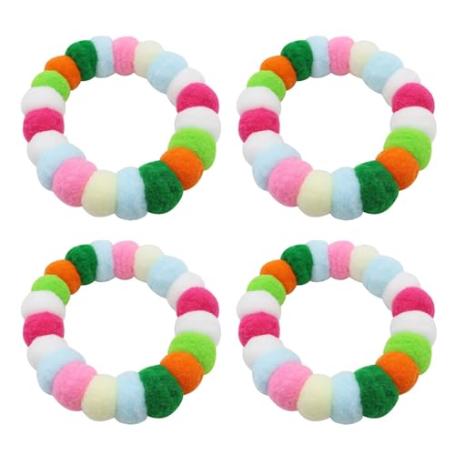 4pack Bunte Breakaway Katzenkragen Weiche Sicherheitskragen Machen Kragen Für Hunde Und Polyester Hundehalsband von Geavonyg