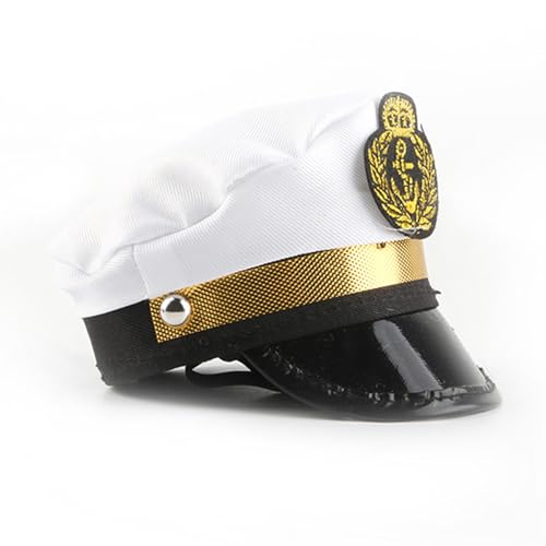 Cosplay Captain Halloween Schelmische Hunde Kostüm Niedlich Festival Haustier Kopfbedeckung Accessoires Hüte Für Haustier Halloween Requisite von Geavonyg