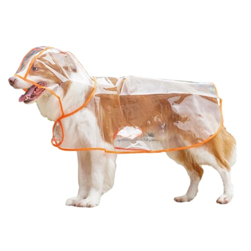 Full Cover Hunde Regenmantel Hellfarbene Farbverkleidung Haustier wasserdichte Jacken Für Outdoor Overalls Zuverlässigen Ponchos Für Mit Hoodie von Geavonyg