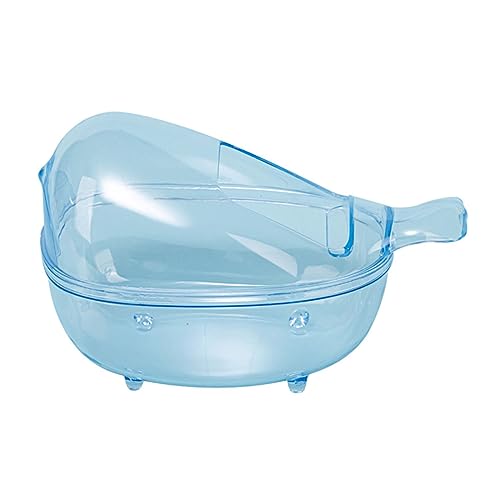 Geavonyg Hamster Tierpfanne Sandbad Nicht Skid Klares Badeschüssel Zubehör Sand Duschenbad Trockener Badewanne Toilette von Geavonyg