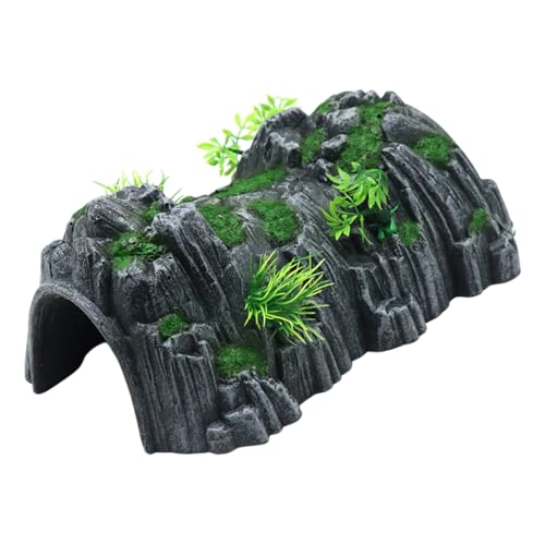 Geavonyg Harze Versteckte Fischtanks Landschaftsbau Dekorationsplattform Schildkröten Schildkröten Die Sich Für Haustierliebhaber Aßen von Geavonyg