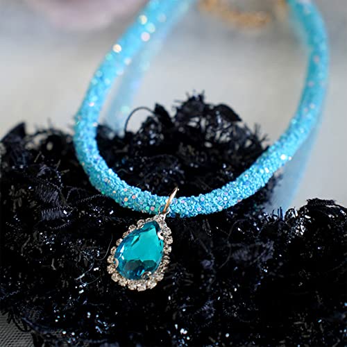 Geavonyg Hochzeitskragen Für Kätzchen Haustiere Schmuck Mit Strasssteinen Kristall Halskette Glitzern Strasskatze Katze Halskette von Geavonyg