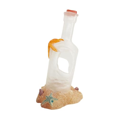 Geavonyg Künstliche Driftflaschenhöhle Versteck Fischtankdekorationen Für Aquarium Terrarium Garnelen Versteck Ornament Harz Aquarium Dekorationen von Geavonyg