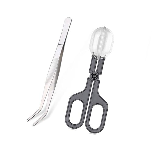 Geavonyg Langes Klemmen Reptilien Fütterungstool Schwarzes Fangwerkzeug Ideal Für Und Tiergeschäfte Umwelt Reptilien Fütterung Zange von Geavonyg