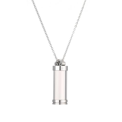 Geavonyg Memorial Schmuck Locket Halskette Asche Aufbewahrung Bremation Hält Halskette Einstellbare Kette Erinnerungen Urn Anhänger Memorial Anhänger von Geavonyg
