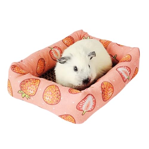 Geavonyg Natürliches Weiches Bett Schlafmatte Weiche Pad Spielzeug Für Kleine Tierische Mausbett Hamster Kaninchen Kissen Käfigkissen Hamster Stuhl von Geavonyg