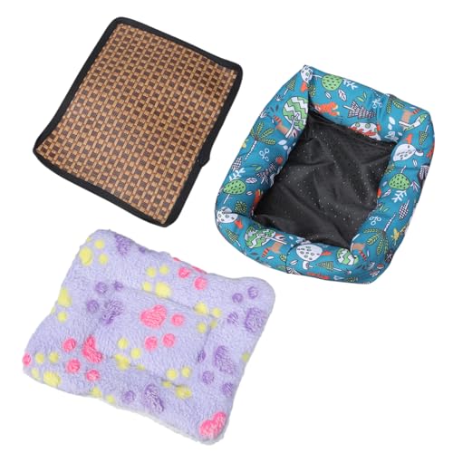 Geavonyg Natürliches Weiches Bett Schlafmatte Weiche Pad Spielzeug Für Kleine Tierische Mausbett Hamster Kaninchen Kissen Käfigkissen Hamster Stuhl von Geavonyg