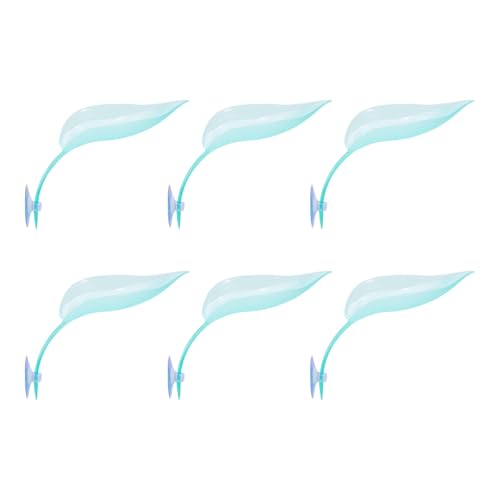 Geavonyg Saugnapfbecher Blatt Bein Plattform 6PCs Laichen Ruhestand Für Schildkröten Reptilien Fisttank Terrarien Dekore Amphibien Lebensraumzubehör von Geavonyg