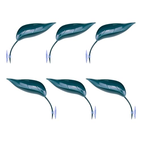 Geavonyg Saugnapfbecher Blatt Bein Plattform 6PCs Laichen Ruhestand Für Schildkröten Reptilien Fisttank Terrarien Dekore Amphibien Lebensraumzubehör von Geavonyg