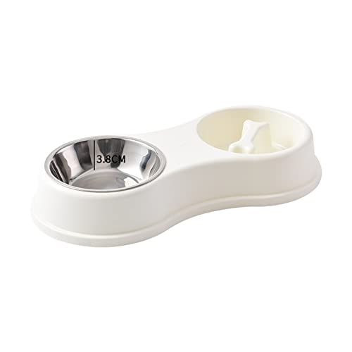 Hundeschüssel Mit Großer Kapazität Edelstahl Haustier Slow Feeding Katzenfutter Trinken Metall Fütterung Waschbare Schalen Groß Mit Nicht Rutschfestem Ständer von Geavonyg