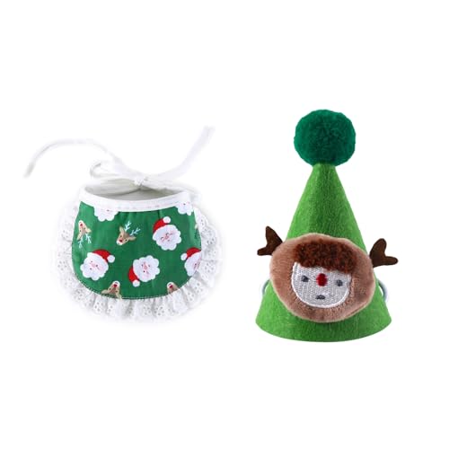 Kleine Hunde Kostüm Santa Weihnachten Haustier Bandanas Schal Bib Katze Party Kopfwege Hunde Katzen Cosplay Festival Dekoration Santa Für Haustiere Verstellbare Schalzubehör von Geavonyg