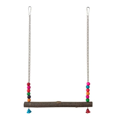 Papageien Spielzeug Hängematte Schwung Stehend Training Liefert Holzhängematte Mit Bunten Perlen Vogelschwankungen Für Sittiche Papageien Spielzeug Hängematte Schwung Stehend Training Liefert Holzhängematte Mit Bunten Perlen Vogelschwankungen Für Sittiche von Geavonyg