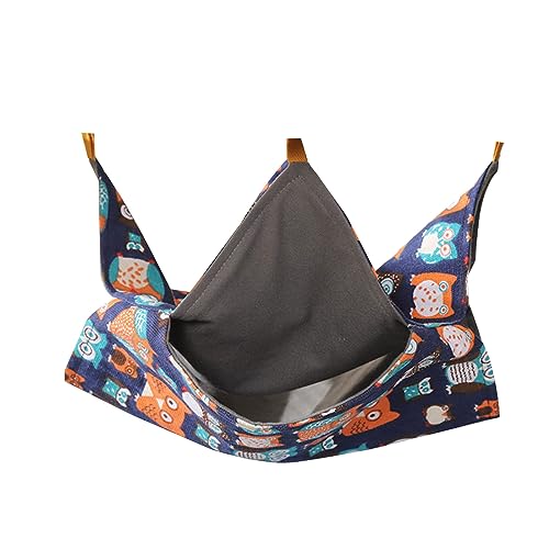 Weiche Haustier Hängematte Bett Doppelschicht Hideaway Winter Käfig Hanging Frettchen Schlafende Kleine Tierische Hamster Haus Schlafend Doppelschichtiger Kleines Haustierzubehör Plüsch Ruhestand von Geavonyg