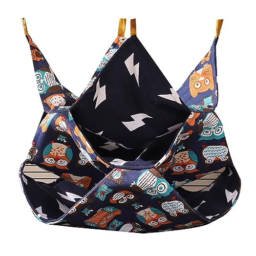 Weiche Haustier Hängematte Bett Doppelschicht Hideaway Winter Käfig Hanging Frettchen Schlafende Kleine Tierische Hamster Haus Schlafend Doppelschichtiger Kleines Haustierzubehör Plüsch Ruhestand von Geavonyg