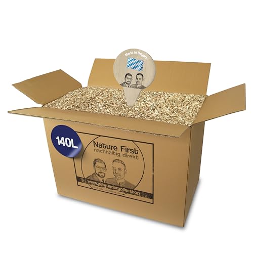 Gebrüder Goller Bio Miscanthus Einstreu grob - Staubarm & Saugstark - Einstreu für Kleintiere wie Kaninchen, Meerschweinchen, Hamster - Kleintierstreu aus biologischem Anbau - 140L 100% Natur Gebrüder Goller Bio Miscanthus Einstreu grob - Staubarm & Saugstark - Einstreu für Kleintiere wie Kaninchen, Meerschweinchen, Hamster - Kleintierstreu aus biologischem Anbau - 140L 100% Natur von Gebrüder Goller