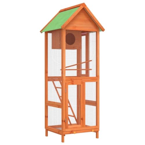 Gecheer Vogelkäfig großer Vogelvoliere Voliere Vogelhaus Papageienkäfig Trennwand Trenngitter Zuchtkäfig Nagerkäfig Rattenkäfig Braun 60x58,5x160 cm Massivholz Kiefer Gecheer Vogelkäfig großer Vogelvoliere Voliere Vogelhaus Papageienkäfig Trennwand Trenngitter Zuchtkäfig Nagerkäfig Rattenkäfig Braun 60x58,5x160 cm Massivholz Kiefer von Gecheer