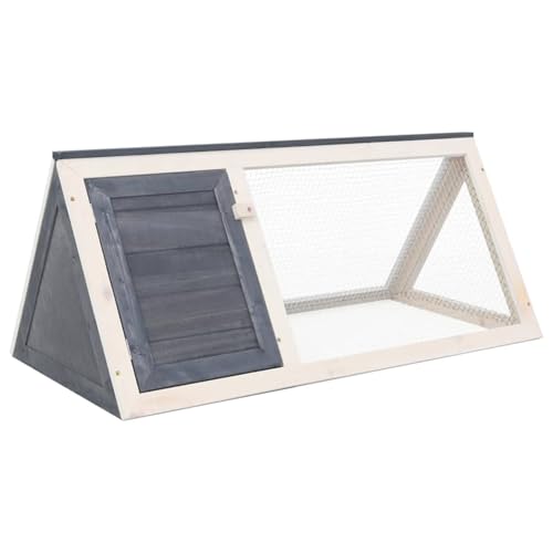 Kleintier-/Kaninchenstall Grau Holz, Kaninchenstall Winterfester Hasenstall kleintierstall für Außenbereich Kleintier-/Kaninchenstall Grau Holz, Kaninchenstall Winterfester Hasenstall kleintierstall für Außenbereich von Gecheer