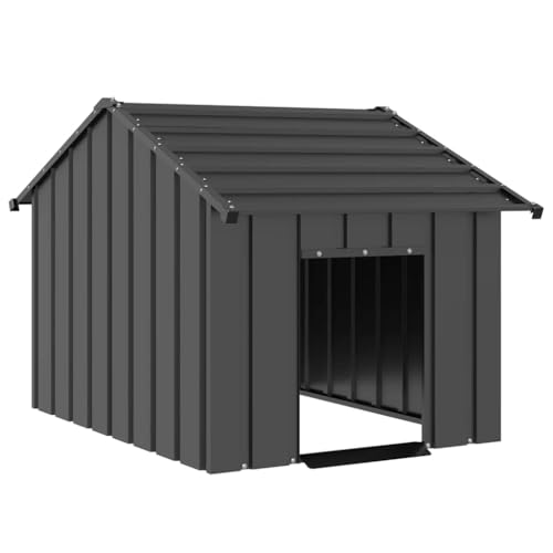 Kleintierstall mit Dach 83x130x85 cm Verzinkter Stahl Hühnerkäfig, Hühnergehege, Hühnerhaus, Freilaufgehege, Hasenstall/ 4100915 von Gecheer
