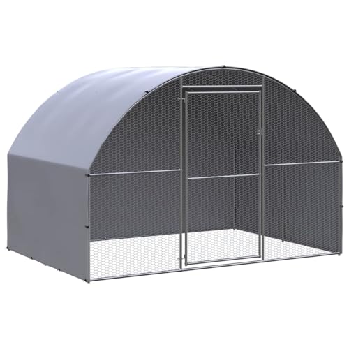 Outdoor-Hühnerstall 3x2x2 m Verzinkter Stahl, Hühnerstall großes Freigehege wetterfester für Hühner Kleintiere Outdoor-Hühnerstall 3x2x2 m Verzinkter Stahl, Hühnerstall großes Freigehege wetterfester für Hühner Kleintiere von Gecheer