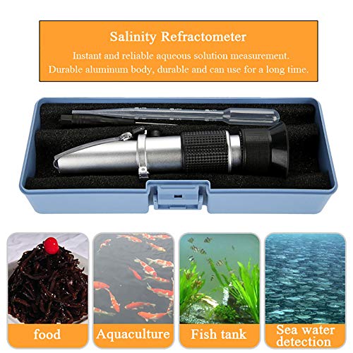 Weiches, Flexibles und Langlebiges Aquarium-Refraktometer, Salzgehalt-Refraktometer, Aquarium-Refraktometer, für Aquarium-Meerwasser von Gedourain