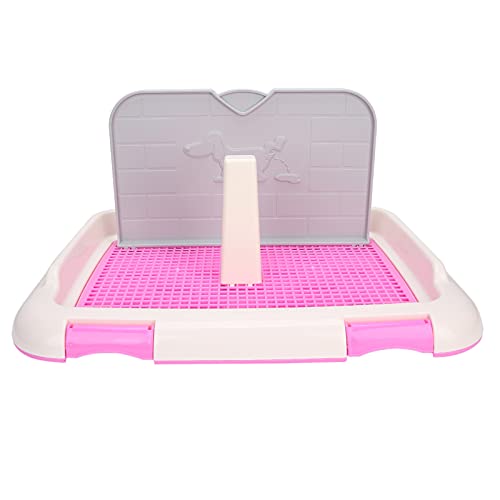 Katzentöpfchenzaun, einfach zu montierende Toilettenunterlage für Hundetraining für kleine Hunde oder Welpen (empfohlenes Gewicht unter 15 Pfund)(pink) von Gedourain