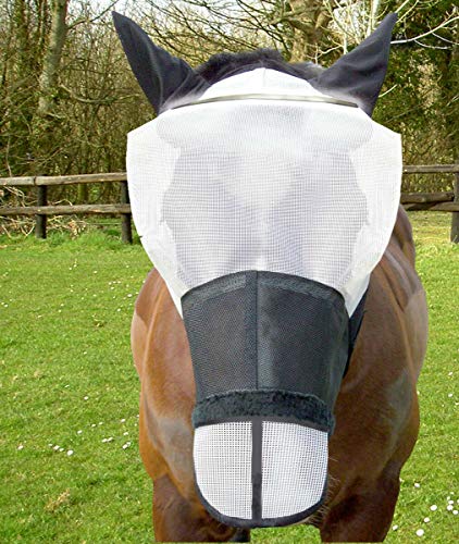 Gee Tac Fliegenmaske, strapazierfähig, weiß, reflektiert UV-Sonnenlicht, extra voll Gee Tac Fliegenmaske, strapazierfähig, weiß, reflektiert UV-Sonnenlicht, extra voll von Gee tac