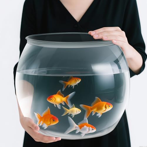 Geelin Große Kunststoffschale für Aquarien, bruchsicher, kristallklar, für Terrarium, Blumenvase, Tafelaufsatz, Geschenk für Fischliebhaber Geelin Große Kunststoffschale für Aquarien, bruchsicher, kristallklar, für Terrarium, Blumenvase, Tafelaufsatz, Geschenk für Fischliebhaber von Geelin