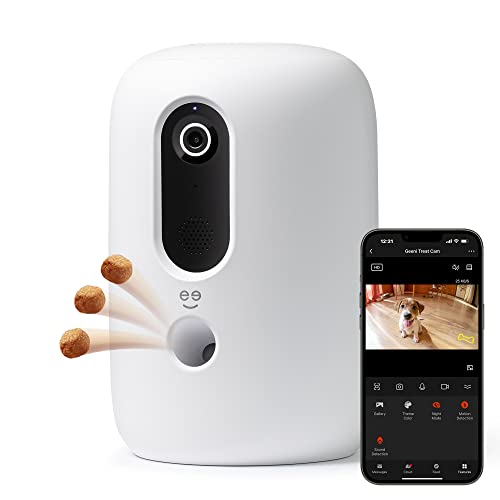 Geeni Petconnect Treat + CAM, intelligenter Leckerlispender mit intelligenter Kamera für Haustiere, Timer und Stimme, automatischer Futterspender für Hunde oder Katzen, kompatibel mit Alexa und Google Geeni Petconnect Treat + CAM, intelligenter Leckerlispender mit intelligenter Kamera für Haustiere, Timer und Stimme, automatischer Futterspender für Hunde oder Katzen, kompatibel mit Alexa und Google von Geeni