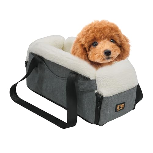 GeerDuo Mittelkonsole Hundeautositz für kleine Hunde, Hundeerhöhung mit verbesserten Sicherheitsgurten, abnehmbarer, waschbarer Haustierautositz, Reisebett unter 11,3 kg GeerDuo Mittelkonsole Hundeautositz für kleine Hunde, Hundeerhöhung mit verbesserten Sicherheitsgurten, abnehmbarer, waschbarer Haustierautositz, Reisebett unter 11,3 kg von GeerDuo