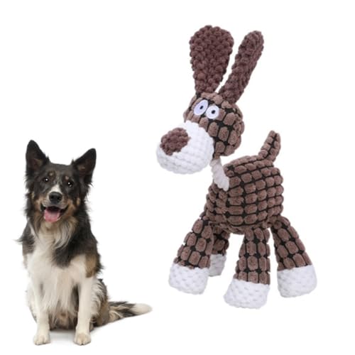 Gehanico Donkey Hundespielzeug, weiches Plüsch, Welpenspielzeug, quietschendes Hundespielzeug mit Quietscher, Hundespielzeug gegen Langeweile, weiches Kauspielzeug, perfekt für Welpen, kleine bis Gehanico Donkey Hundespielzeug, weiches Plüsch, Welpenspielzeug, quietschendes Hundespielzeug mit Quietscher, Hundespielzeug gegen Langeweile, weiches Kauspielzeug, perfekt für Welpen, kleine bis von Gehanico