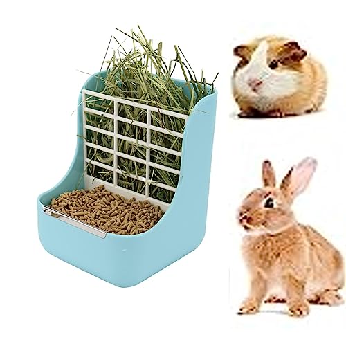 Gehanico Heuspender mit Tablett Kleintiere Futterspender Kaninchen Heuraufe Futterkorb Rabbit Hay Feeder Meerschweinchen Heu Krippe Futterbehälter Gehanico Heuspender mit Tablett Kleintiere Futterspender Kaninchen Heuraufe Futterkorb Rabbit Hay Feeder Meerschweinchen Heu Krippe Futterbehälter von Gehanico