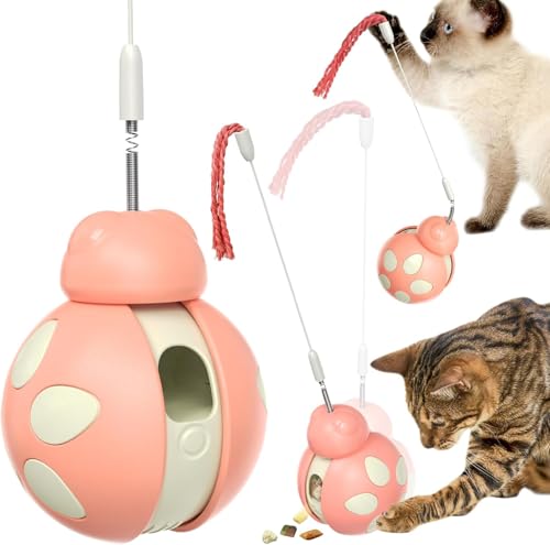 Gehanico Interaktives Katzenspielzeug, Kätzchenspielzeug mit neckendem Zauberstab, Futterspender für gesunden Snackspender für Kätzchen, Übung und Langeweile, Katzenfutterspender, Spielzeug (grün) Gehanico Interaktives Katzenspielzeug, Kätzchenspielzeug mit neckendem Zauberstab, Futterspender für gesunden Snackspender für Kätzchen, Übung und Langeweile, Katzenfutterspender, Spielzeug (grün) von Gehanico