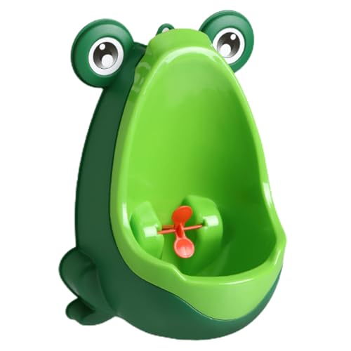 Gehanico Kinder-Urinal, Badezimmer, Toilette, Urinal-Trainer, niedlicher Cartoon-Frosch, stehend, Wandmontage, Urinal, Toilette, Training, Töpfchen für Kleinkinder, Jungen, grünes Badezimmer Toilette Gehanico Kinder-Urinal, Badezimmer, Toilette, Urinal-Trainer, niedlicher Cartoon-Frosch, stehend, Wandmontage, Urinal, Toilette, Training, Töpfchen für Kleinkinder, Jungen, grünes Badezimmer Toilette von Gehanico