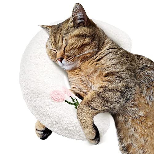 Gehanico Kissen für Katzenkopf zum Auflegen der Katze, Schlafplüsch, U-förmiges Kissen für Indoor-Katzen, Bettmatte, Katzen-Umarmungskissen, gebogen, weiches Welpen, beruhigendes Kissen für Gehanico Kissen für Katzenkopf zum Auflegen der Katze, Schlafplüsch, U-förmiges Kissen für Indoor-Katzen, Bettmatte, Katzen-Umarmungskissen, gebogen, weiches Welpen, beruhigendes Kissen für von Gehanico