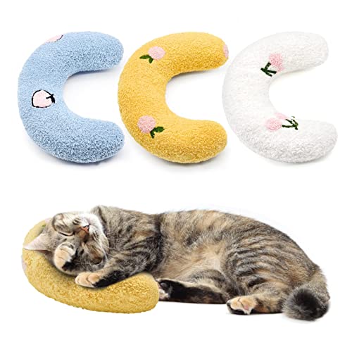 Gehanico Kissen für Katzenkopf zum Liegen auf der Katze, Schlafplüsch, U-förmiges Kissen für Innenräume, Katzenbettmatte, Katzenumarmungskissen, gebogen, weiches Welpenberuhigungskissen für Gehanico Kissen für Katzenkopf zum Liegen auf der Katze, Schlafplüsch, U-förmiges Kissen für Innenräume, Katzenbettmatte, Katzenumarmungskissen, gebogen, weiches Welpenberuhigungskissen für von Gehanico