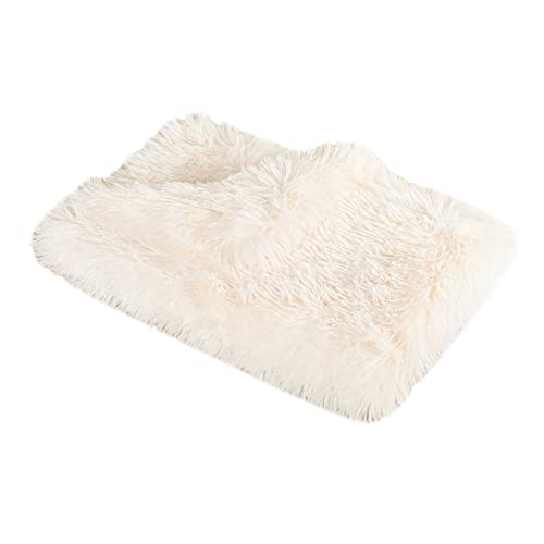 Gehanico Nacken Katzenkissen Halbe Krapfen Katzen Kissen Beruhigendes Kuschelkissen für Katzen Haustierzubehör Kleines Kissen Weiches Universal Kissen U-Form (Pad Weiß 54X78CM) von Gehanico